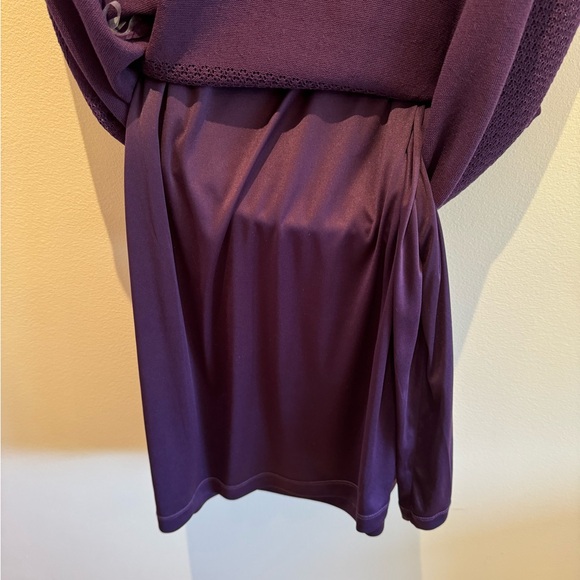 Ralph Lauren - Dark Purple Sleeveless Knit Dress - Picture 4 of 8